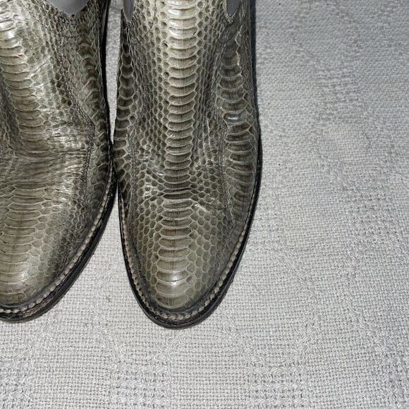 Dan Post Women’s Western Boots Size 6 A Gray Leather Cowboy Rodeo Outdoors - Picture 9 of 12